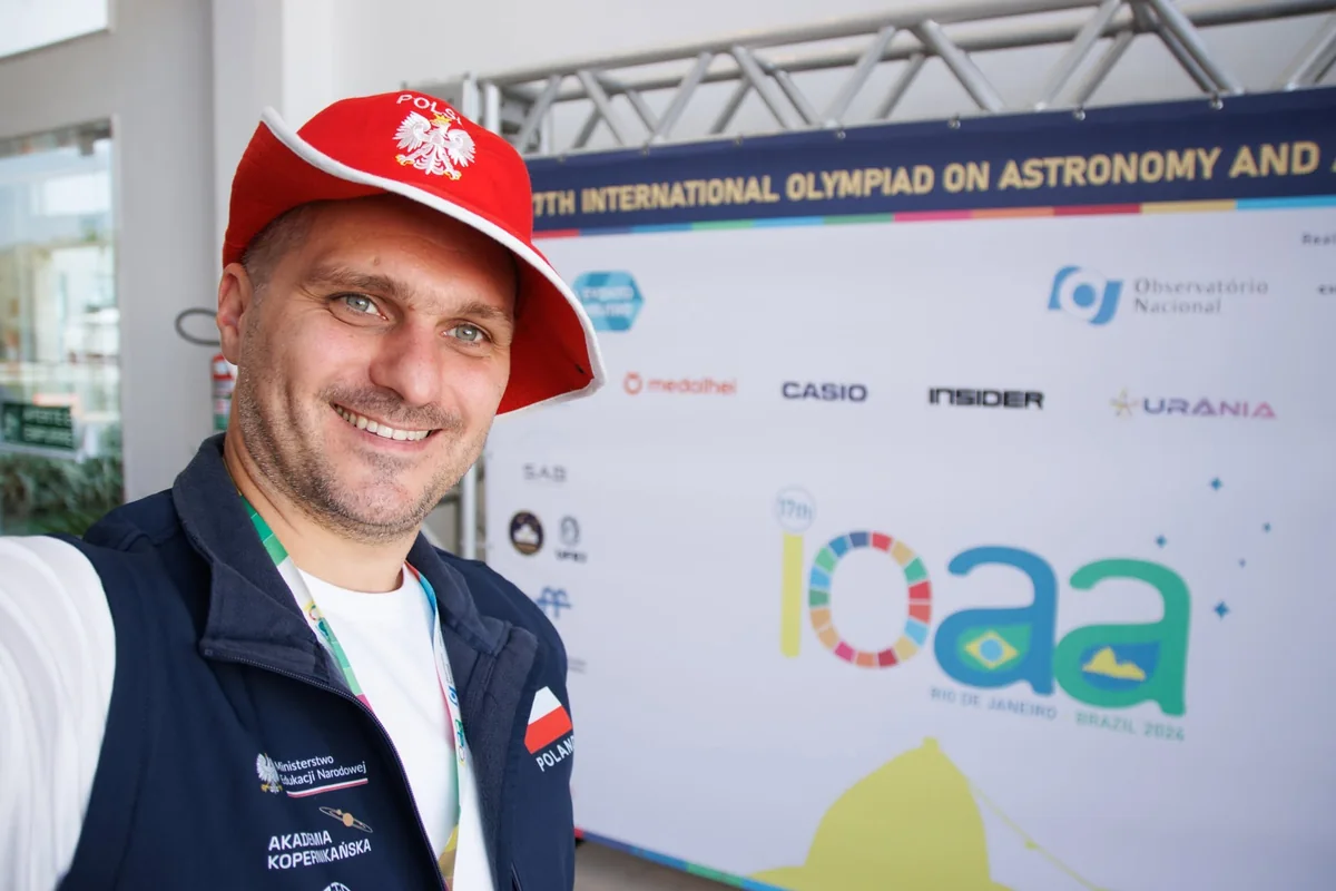 Damian Jabłeka podczas IOAA w Rio de Janeiro